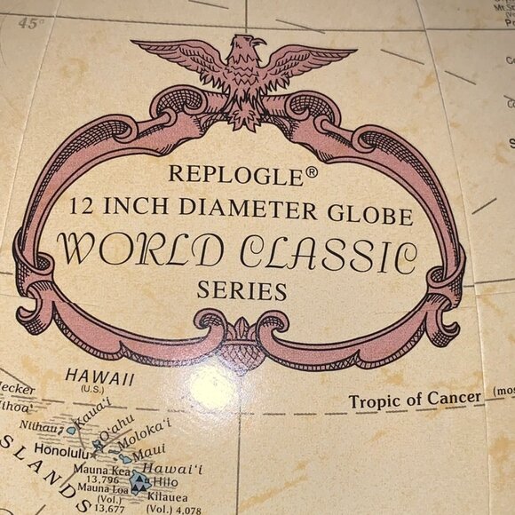 Replogle Globes, Inc., World Classic Series 12 inch Globe, Made in USA. - Picture 11 of 15